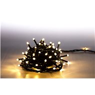 Marimex Lighting chain 100 LED 5 m - cold white - green cable - 8 functions - Light Chain