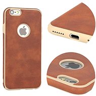 AMA Silicone/leather case VINTAGE for IPHONE 7/ 8 - brown - Phone Cover