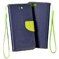 Telone Fancy Book Flip Case for iPhone 12/ 12 Pro - blue/lime - Phone Case