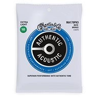 MARTIN Authentic SP 80/20 Bronze, Extra Light - 3 Packs - Strings