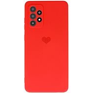 Vennus Valentínske puzdro Heart pre Samsung Galaxy A72 4G/5G – červené - Kryt na mobil