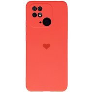 Vennus Valentínske puzdro Heart pre Xiaomi Redmi 10C – koralové - Kryt na mobil