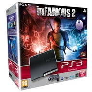 Sony PlayStation 3 Slim 320GB + Infamous 2 - Game Console
