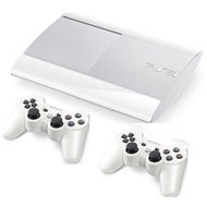 Sony PlayStation 3 Slim New White 500GB + 2x DualShock 3 White - Game Console