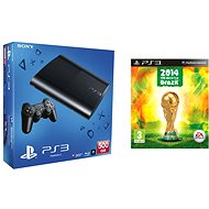  Sony PlayStation 3 Slim 500 GB + New FIFA World Cup 2014  - Game Console