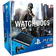  Sony PlayStation 3 Slim 500 GB + New Watch Dogs CZ  - Game Console