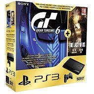  Sony PlayStation 3 Slim 500 GB New Gran Turismo 6 + + The Last Of Us  - Spielekonsole