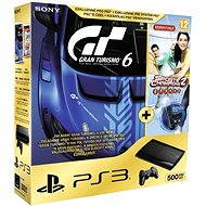 Sony PlayStation 3 Slim New 500GB + Gran Turismo 6 AE + Sports Champions 2 + Move Starter Pack - Game Console