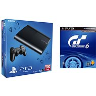  Sony PlayStation 3 Slim 500 GB + New Gran Turismo 6  - Game Console