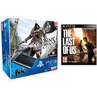  Sony PlayStation 3 Slim 500 GB New Assasins Creed + IV + The Last Of Us  - Game Console