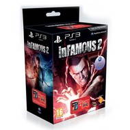 Sony PS3 DualShock 3 červený + Infamous 2 hra - Gamepad