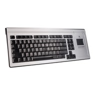 Bezdrátová klávesnice Logitech Mediaboard pro PS3 stříbrná - -