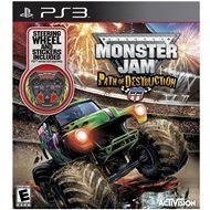 PS3 - Monster Jam: Path of Destruction Wheel Bundle - Hra na konzolu