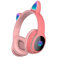 MG L400 wireless headphones with cat ears, red - Wireless Headphones