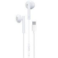WK Design Rired USB-C in-ear headphones, white - Headphones