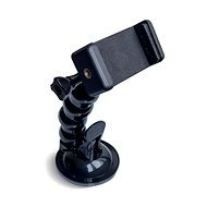 MG Suction Cup sports camera holder + mobile phone adapter, black - Action Camera Accessories