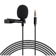 MG Lavalier microphone 3.5mm mini jack 1.5m, black - Microphone