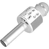 MG Bluetooth Karaoke mikrofón s reproduktorom, strieborný - Mikrofón