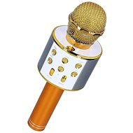 MG Bluetooth Karaoke mikrofón s reproduktorom, zlatý - Mikrofón
