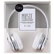 MG GJ-22 headphones with microphone, white - Headphones