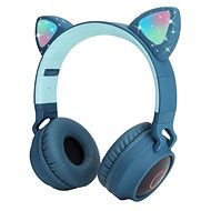 MG CA-028 wireless headphones with cat ears, navy blue - Wireless Headphones