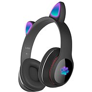 MG L400 wireless headphones with cat ears, black - Wireless Headphones