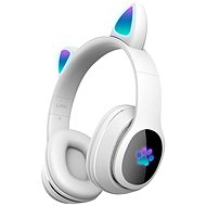 MG L400 wireless headphones with cat ears, white - Wireless Headphones