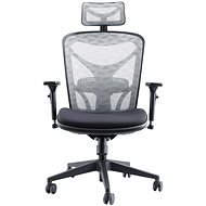MOSH AIRFLOW-601 čierno-biela - Kancelárska stolička