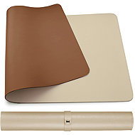 MOSH Dual sided table mat grau-weiß / schokoladenbraun, 90 × 45 cm - Mauspad