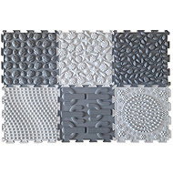 MOSH Sensory mat, tmavě šedá/světle šedá, 6 ks - Acupressure Mat