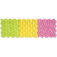 MOSH Sensory mat, zelená/žlutá/růžová, 3 ks - Acupressure Mat