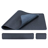 MOSH Desk set table mat, 80 × 40 cm, s podporou zápěstí, tmavě modrá - Mouse Pad