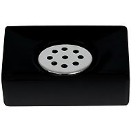 Spirella Soap dish QUADRO, ceramic, mat black - Soap Dish