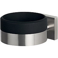 Spirella Wall mounted hairdryer holder NYO, brushed stainless steel - Hair Dryer Holder
