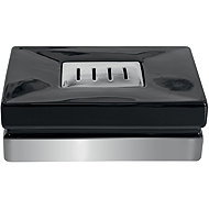 Spirella Soap dish ROMA, silver base, black ceramic - Soap Dish