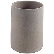 Spirella Toothbrush cup GEMMA, ceramic, brown-grey - Toothbrush Holder Cup
