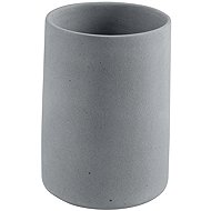 Spirella Toothbrush cup GEMMA, ceramic, grey - Toothbrush Holder Cup
