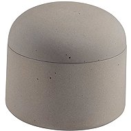 Spirella Tampon box GEMMA, ceramic, 0,29 l, earthy brown-grey - Storage Jar