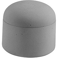 Spirella Removable tampon box GEMMA, ceramic, 0,29 l, grey - Storage Jar