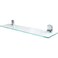 Spirella Wall shelf TAKU, glass, 60 cm, glossy chrome steel - Bathroom Shelf