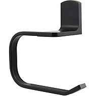 Spirella Wall mounted toilet paper holder TAKU, steel, 17 cm, mat black - Toilet Paper Holder