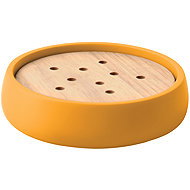 Spirella Soap dish SVEN, polyresin, wood, yellow - Soap Dish
