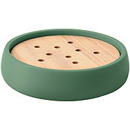 Spirella Soap dish SVEN, polyresin, wood, green - Soap Dish
