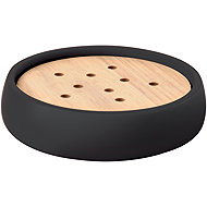 Spirella Soap dish SVEN, polyresin, wood, black - Soap Dish