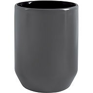 Spirella Toothbrush cup JARO, ceramic, grey-black - Toothbrush Holder Cup