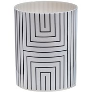 Spirella Brush cup GRAPHIC, polyresin, white-black - Toothbrush Holder