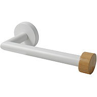 Spirella Toilet paper holder IANA, steel, bamboo, white - Toilet Paper Holder