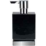 Spirella Soap dispenser ROMA, silver base, 300 ml, black ceramic - Soap Dispenser