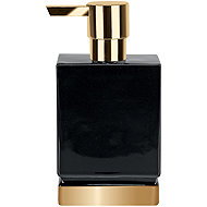 Spirella Soap dispenser ROMA, gold base, 300 ml, black ceramic - Soap Dispenser
