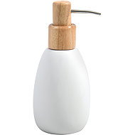 Spirella Soap dispenser SVEN, polyresin, wood, 260 ml, white - Soap Dispenser